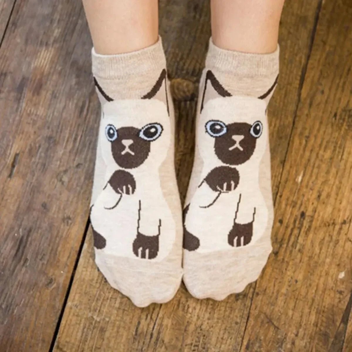 Women's Cartoon Cat Ankle Socks – Cute Kawaii Casual Socks - lily supply