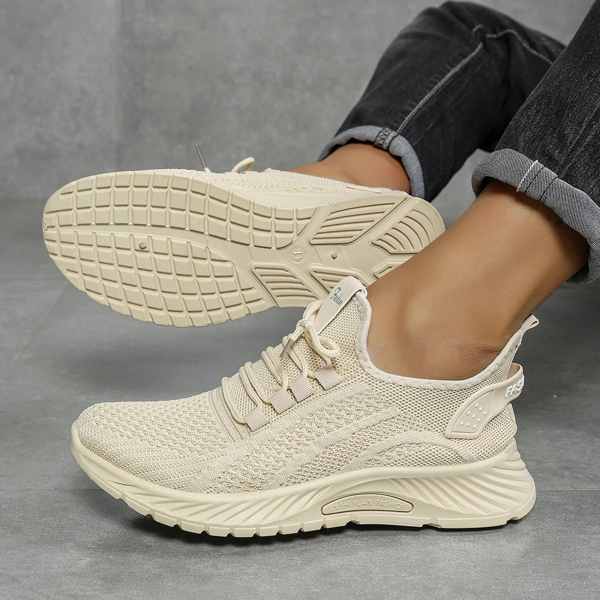 women shoes casual sneaker fall 2025 new fashion leisure sports single shoes wholesale cross - border factory trend fly weaving - lily supply