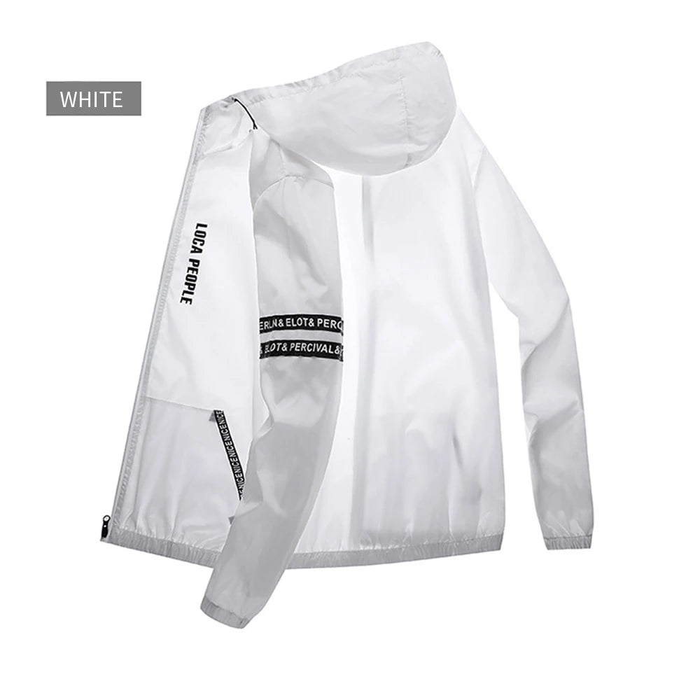 Men's Anti-UV Cycling Fishing Sports Jacket - Long Sleeve Sun Protection Coat