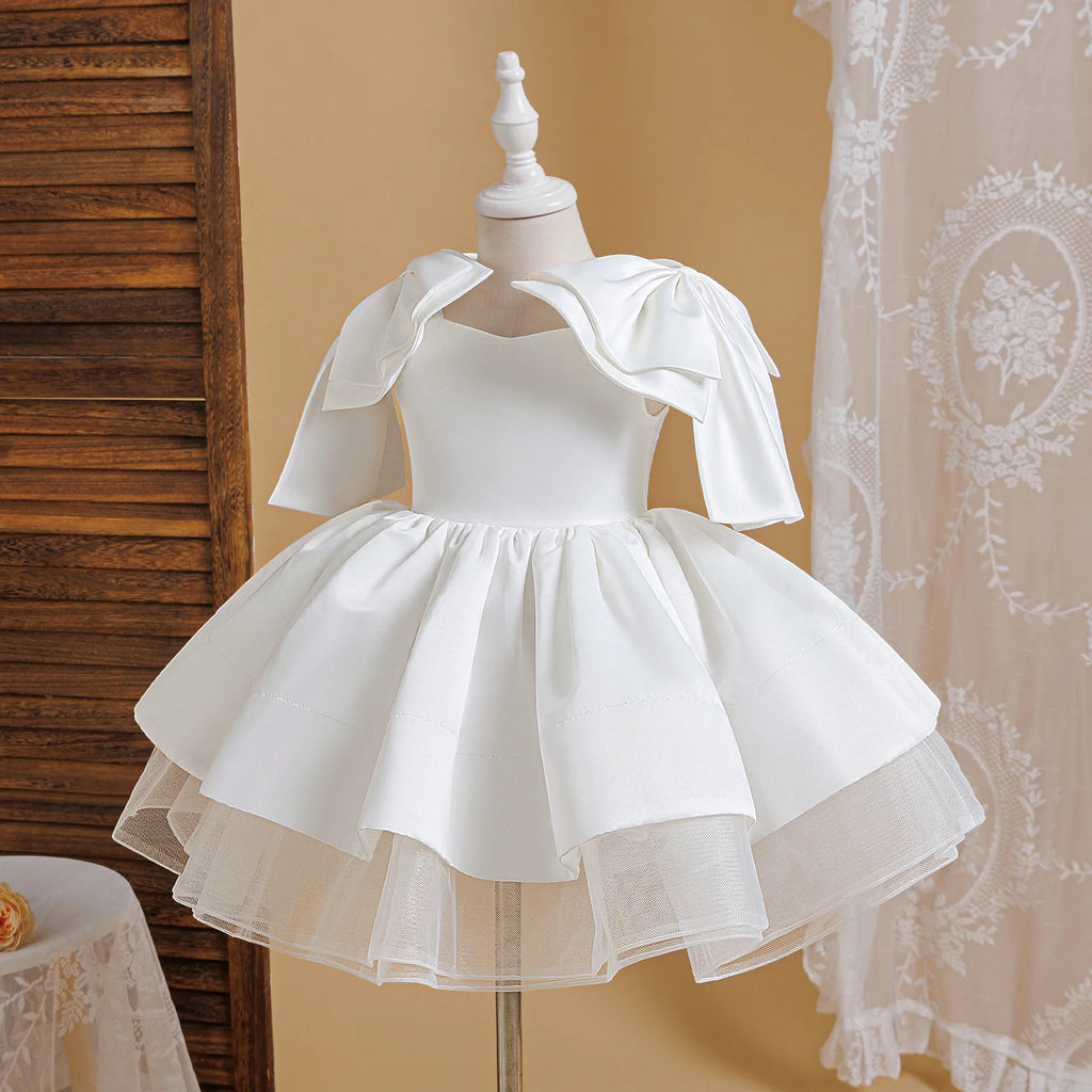 Girls Patchwork Princess Ball Gown Party Dress | Sleeveless Applique Dress Ages 4 - 7Y - lily supply