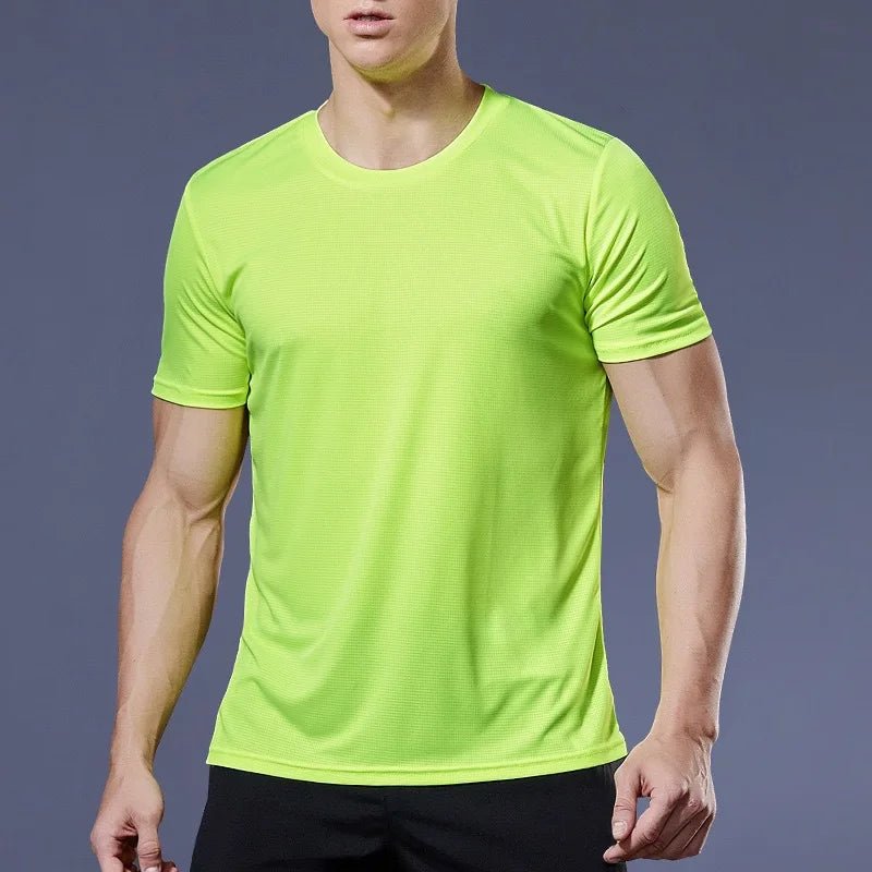 Men's Quick - Dry Compression Running T-Shirt – Gym & Fitness Jogging Top - lily supply