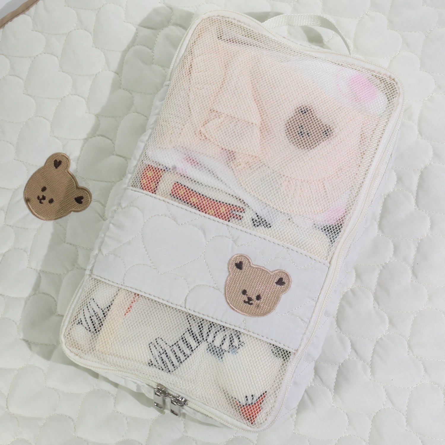 Travel diaper bag bag, waterproof portable diaper bag for baby clothes, mother toiletries bag, suitable for travel mommy bag