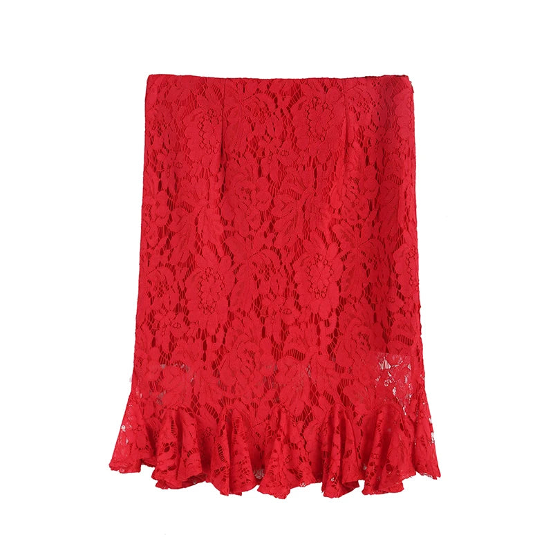 Office Lace Pencil Skirt