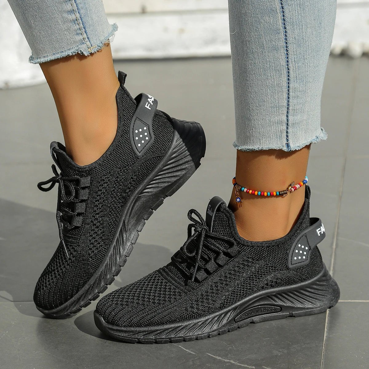 women shoes casual sneaker fall 2025 new fashion leisure sports single shoes wholesale cross - border factory trend fly weaving - lily supply