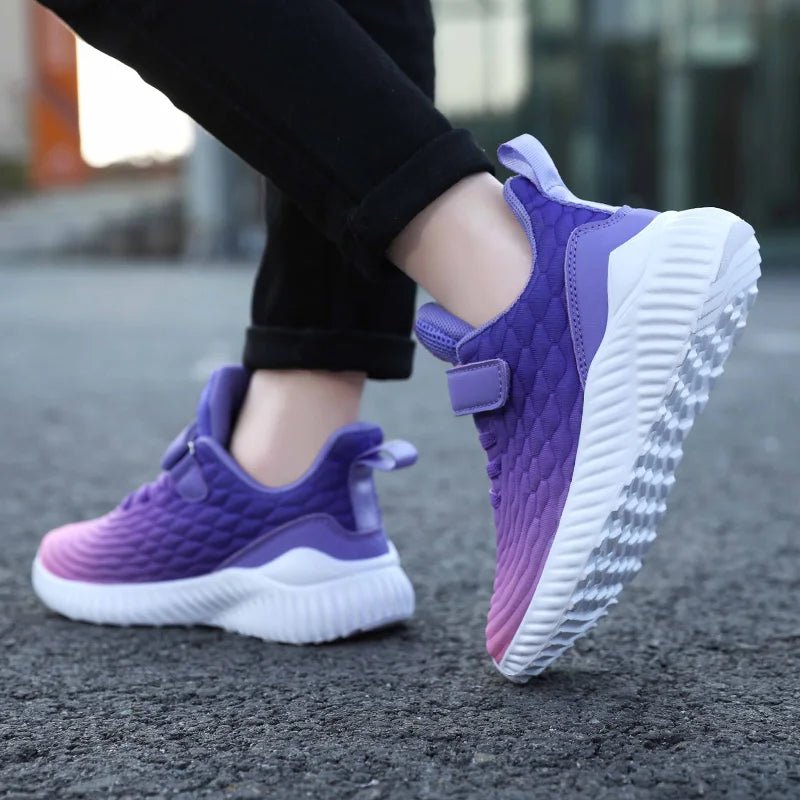Kids Girls Shoes Casual Breathable Running Tennis Children Sneakers Girls Shoes Fashion Gradient Designer Sports Shoes Outdoors - lily supply