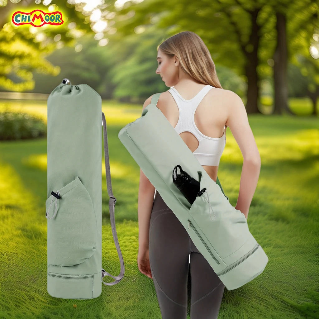 Yoga Mat Bag - Large Waterproof Tote Carrier with Adjustable Strap