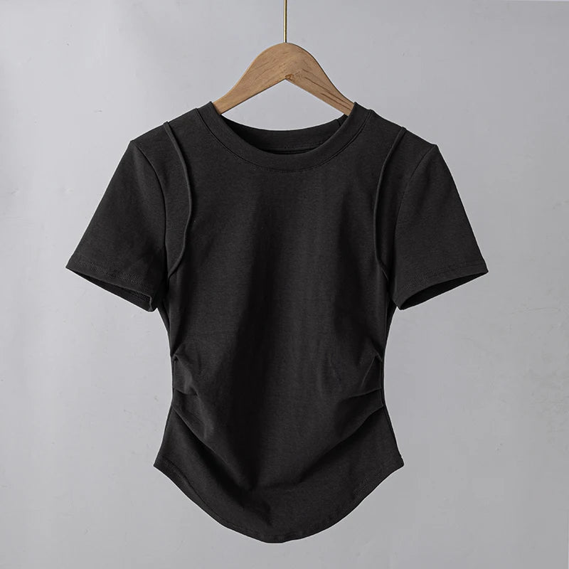 Women's T-shirts Sport Top Womans Clothing Sports Shirt Woman Women's Dry Fit T-shirt Gym Woman Clothes Fitness Compression Yoga - lily supply