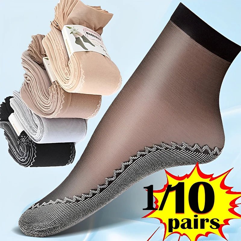 Women's Ultrathin Transparent Boat Socks – Invisible No - Show Socks - lily supply