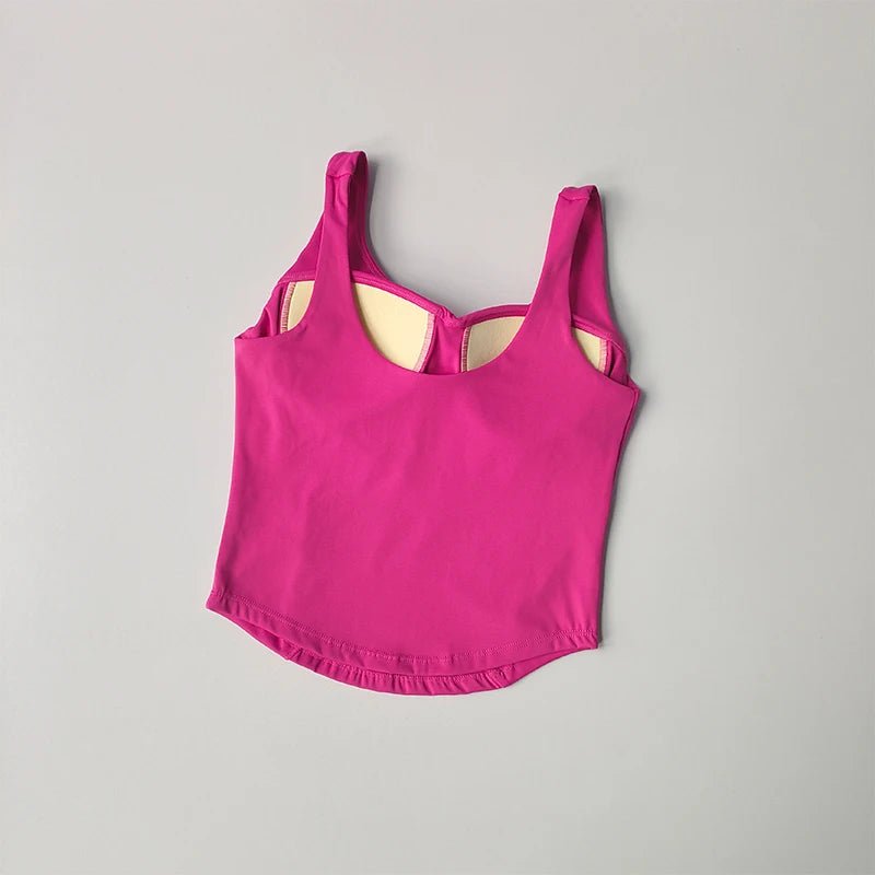 Women Sexy Sports Bra Crop Tops Tube Top Bra Female Streetwear Sleeveless Camis Seamless Sport Lingerie Tee Crop Top Sports Vest - lily supply