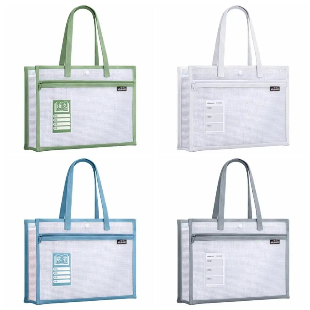 Portable 2-Layer Waterproof School Tote Bag - Large Capacity Tutorial Bag