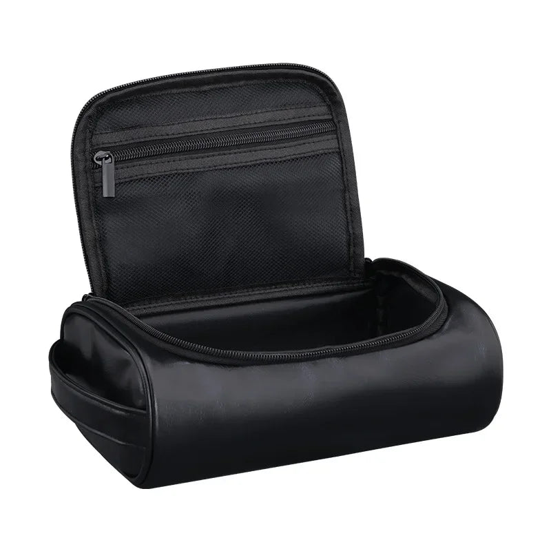 High Quality Travel Toiletry Bag For Women Men Retro PU Leather Cosmetic Bags Female Waterproof Travel Makeup Bag