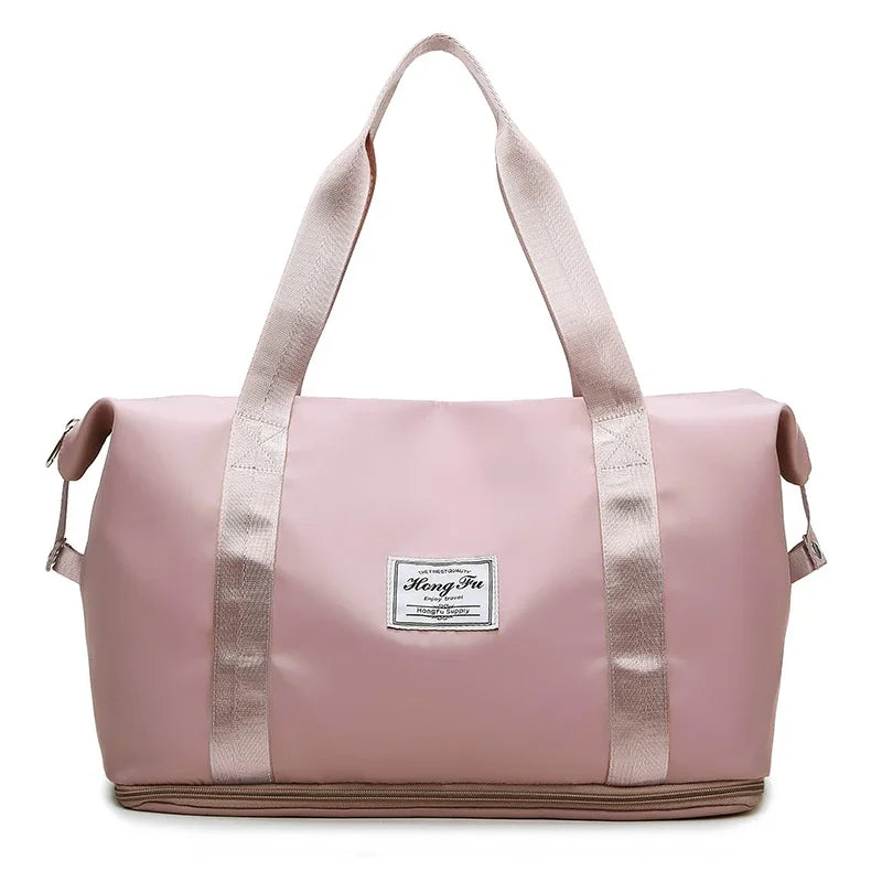 Carry On Travel Duffle Bag Nylon Waterproof Sports Gym Tote Bags for Women Large Capacity Storage Luggage Handbag 2026