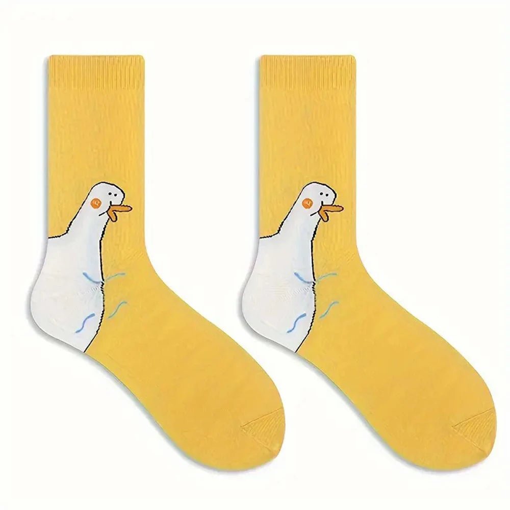 Women's Cartoon Funny Goose Socks – Breathable Soft Casual Socks - lily supply