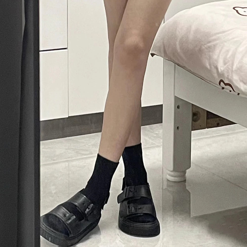 Women's Harajuku Boneless Mid Tube Socks – Seamless Casual Socks - lily supply