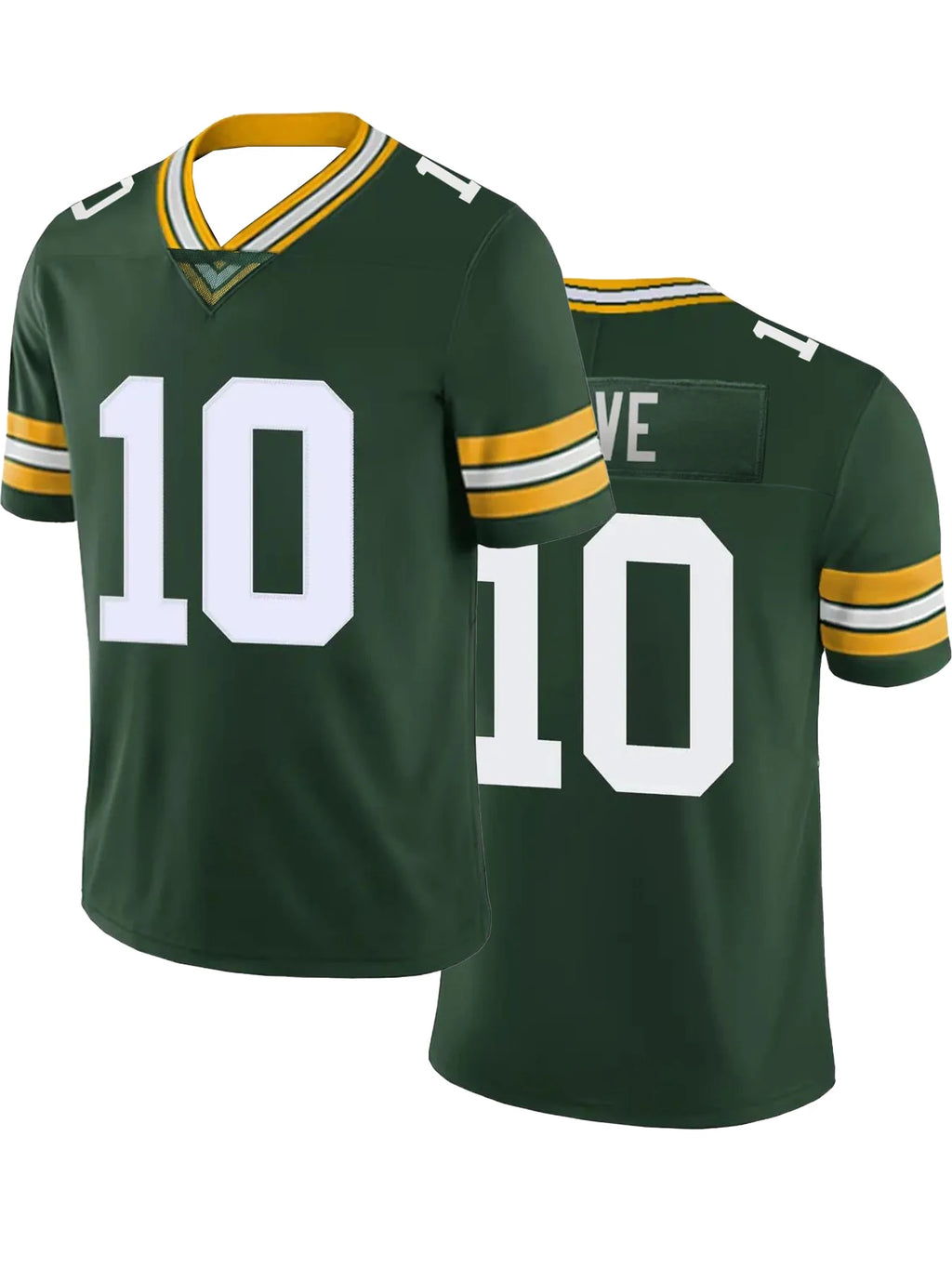 Men's 10 American Football Jersey – V - Neck Quick - Dry Training Shirt - lily supply
