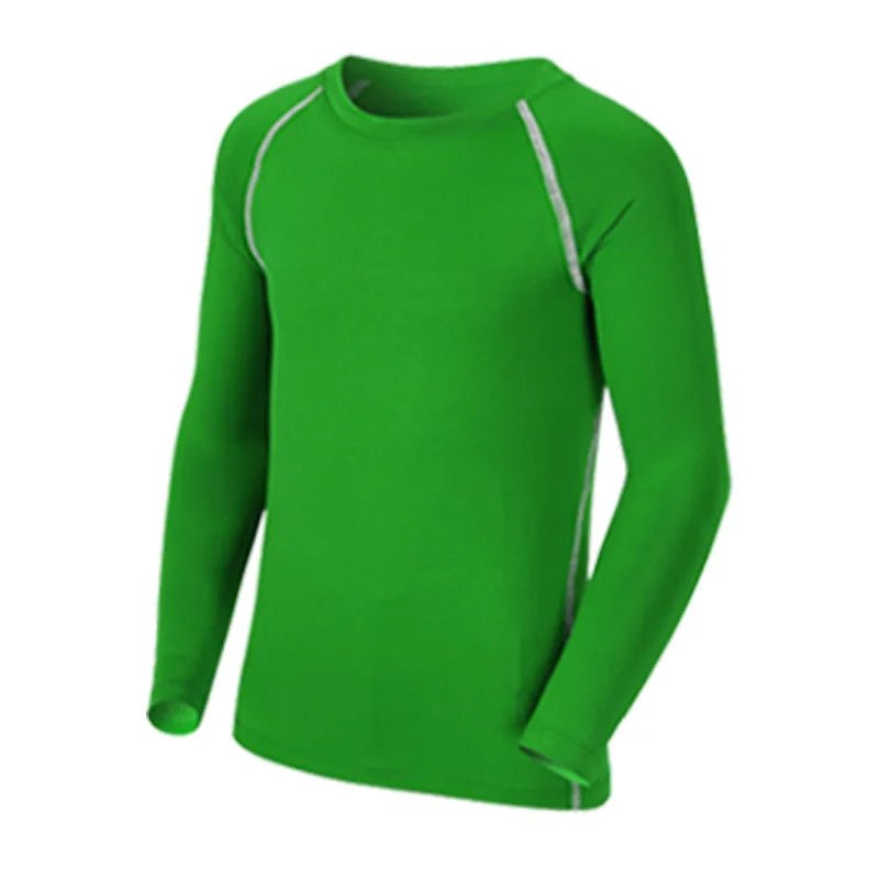 Kids Children Boy Girl Running Long T Shirt Fitness Sport Basketball Football Gym Sportswear Soccer Hiking Undershirt jerseys 6 - lily supply