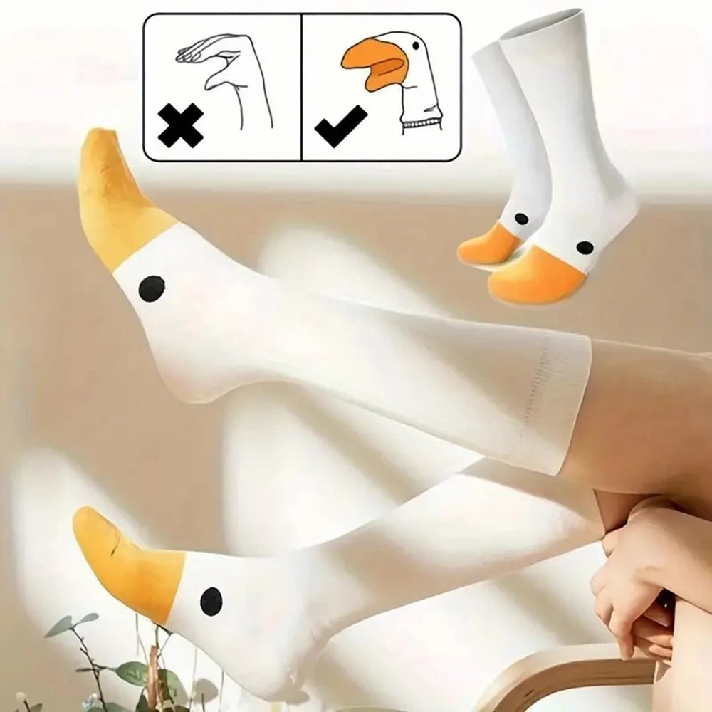 Women's Cartoon Funny Goose Socks – Breathable Soft Casual Socks - lily supply