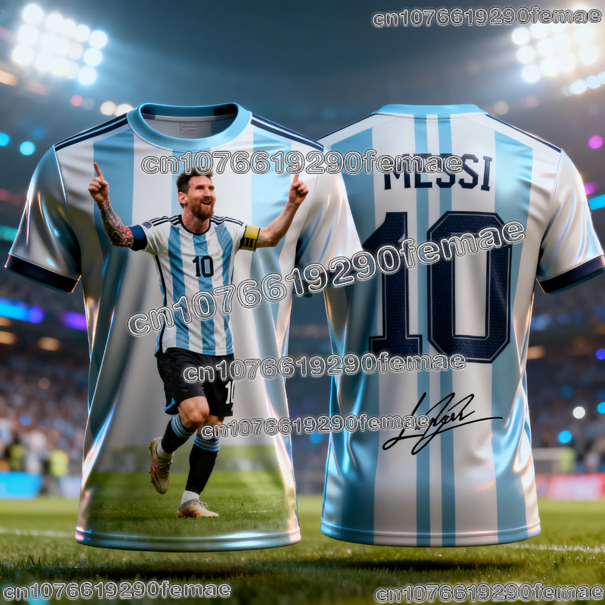 Messi 2026 Fan Football T-Shirt – Casual Summer Jersey - lily supply