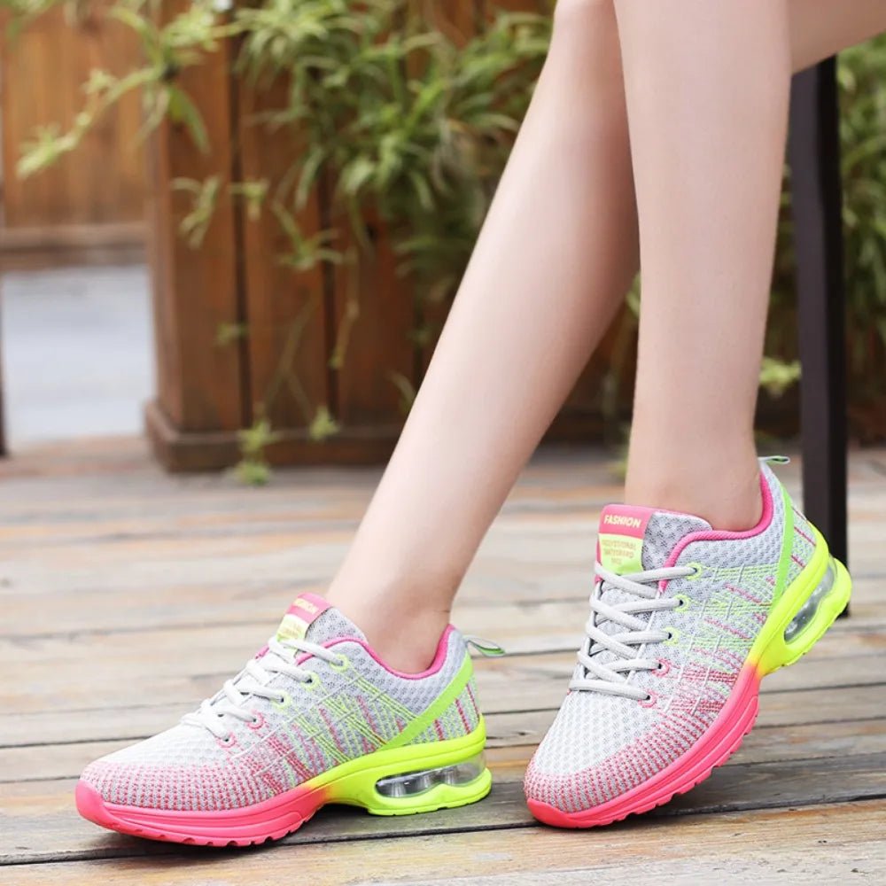 Women Sports Shoes Outdoor High Quality Running Shoes Breathable Athletics Casual Sneaker Ladies Non - slip Sport Walking Shoes - lily supply
