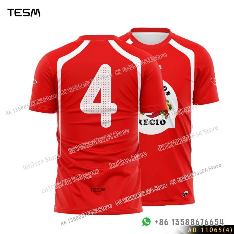 TESM Retro Sports Jersey – Men's & Women's Casual Top - Men's Clothing - lily supply