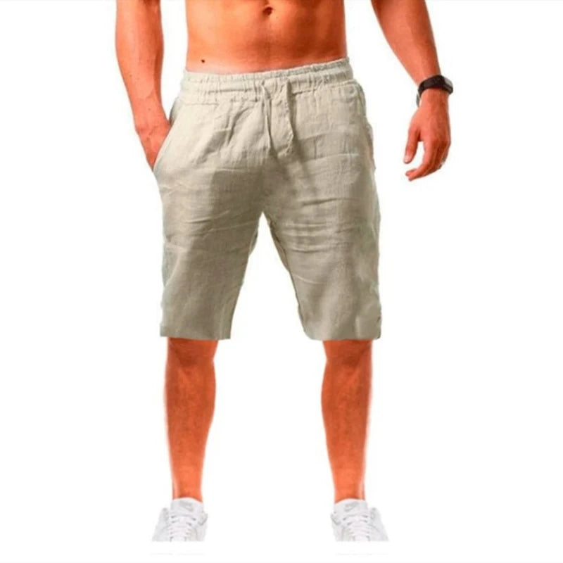 Men's Cotton Linen Pants - Breathable Loose Summer Trousers