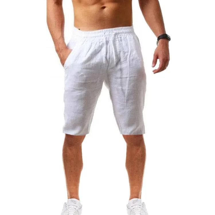 Men's Cotton Linen Pants - Breathable Loose Summer Trousers
