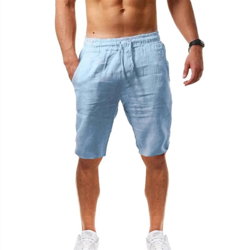 Men's Cotton Linen Pants - Breathable Loose Summer Trousers